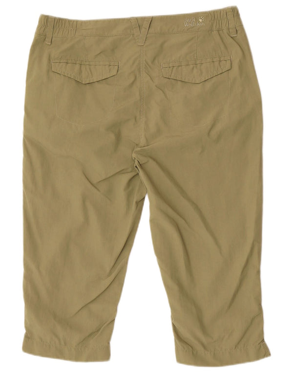 Женские шорты-бермуды Jack Wolfskin UK 10, маленькие W32, хаки, полиамид