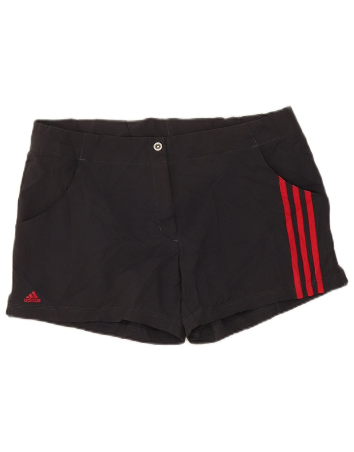 Женские повседневные шорты Adidas Climalite UK 12 Medium W34 Серый полиэстер