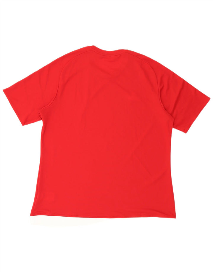 Adidas Мужская футболка Climalite Top XL Красный Полиэстер
