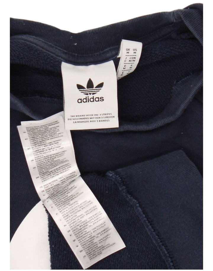 Мужской свитшот Adidas с графическим рисунком, средний темно-синий хлопковый джемпер