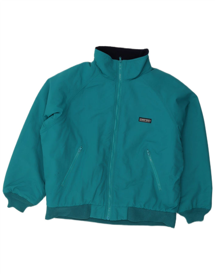 Мужская утепленная куртка-бомбер Lands End UK 42/44, большой синий полиэстер