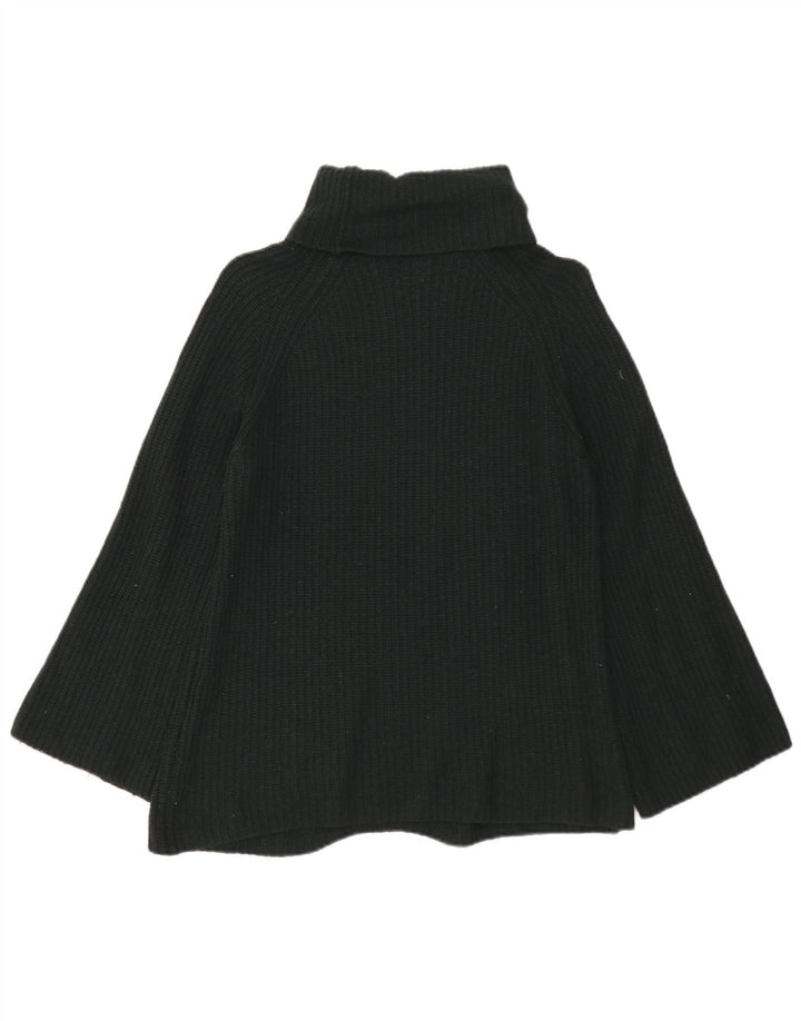 Женский джемпер с высоким воротником Massimo Dutti, размер UK 10, маленький, зеленый, шерсть