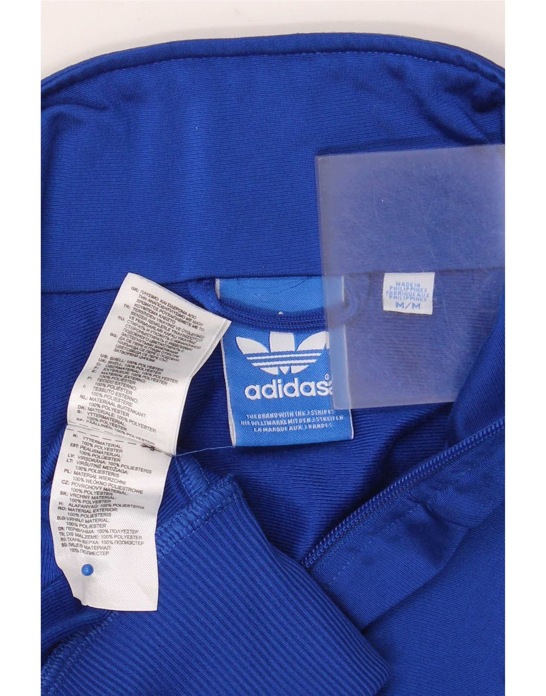 Мужской спортивный костюм Adidas, верхняя куртка, средний синий полиэстер