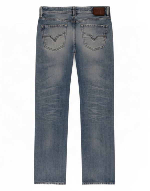 Мужские прямые джинсы Diesel Larkee Regular W32 L32, синий хлопок