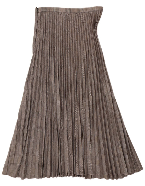 H&M Женская плиссированная юбка-нож EU 38 Medium W28 Серый полиэстер с узором «гусиные лапки»