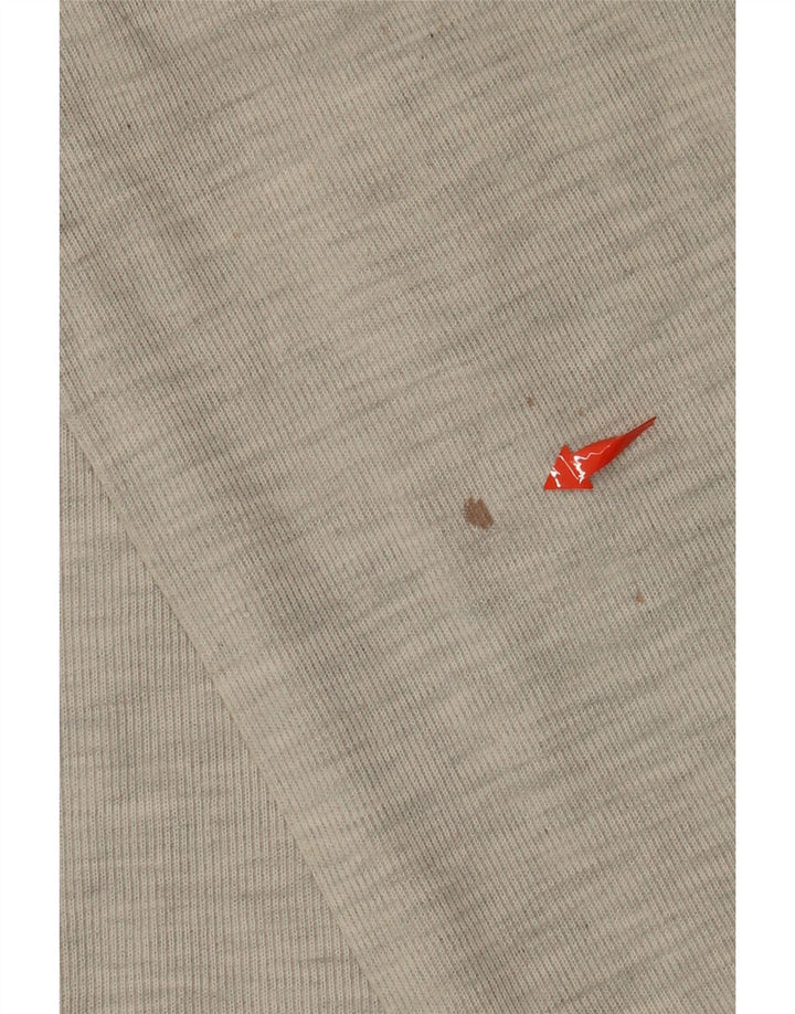 Мужская рубашка-поло с длинным рукавом на молнии Island Port, серая в крапинку, XL