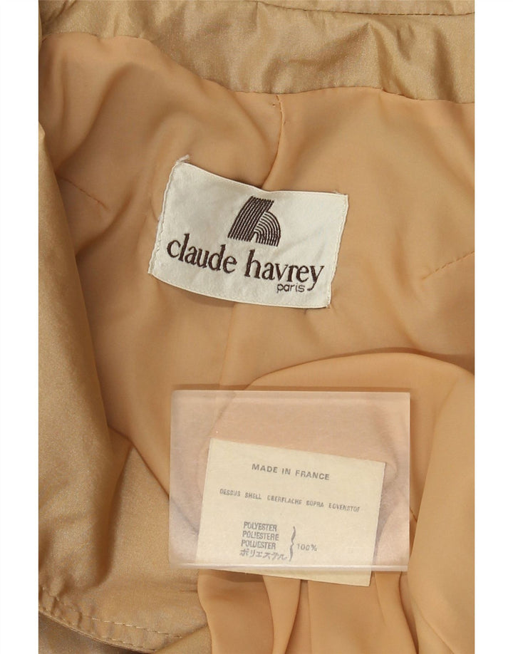Женский двубортный тренч Claude Havrey UK 14 средний бежевый