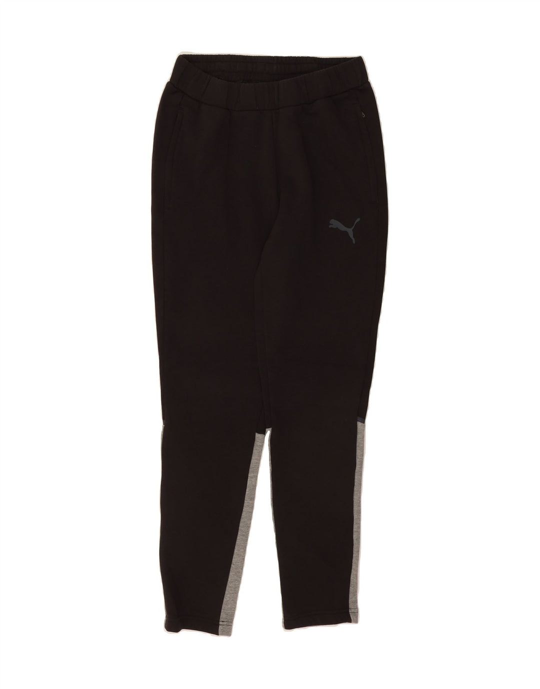 PUMA Mens Tracksuit Trousers Joggers Small Black Colourblock Polyester Vintage Puma and Second-Hand Puma from Messina Hembry 