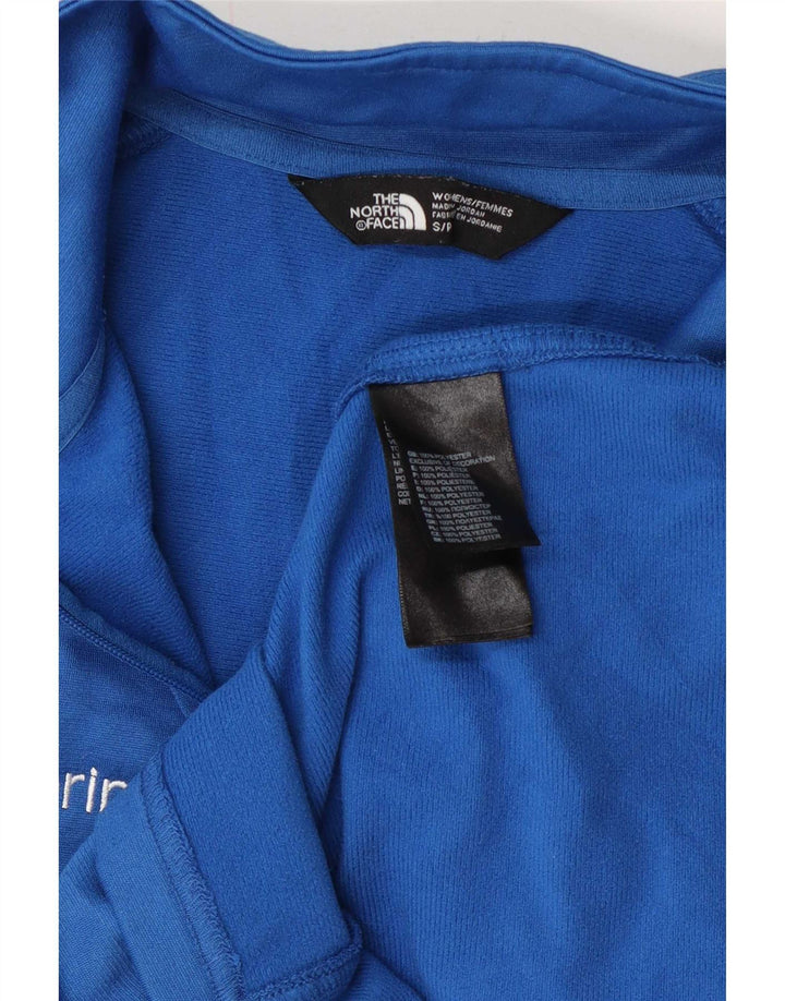 Женский пуловер с воротником на молнии The North Face, топ UK 10, маленький синий цвет