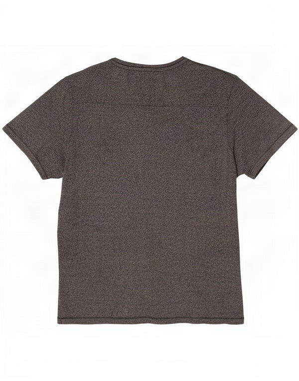 Мужская футболка French Connection Top 2XL, серый хлопок в тонкую полоску