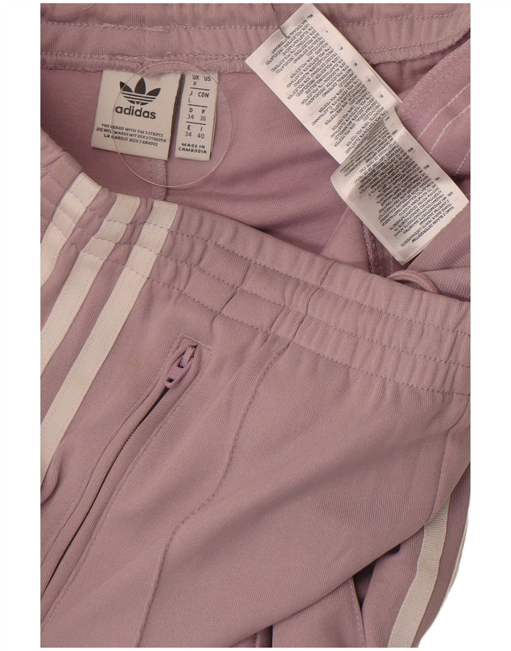 Женские спортивные брюки Adidas UK 8, маленькие, фиолетовые, полиэстер