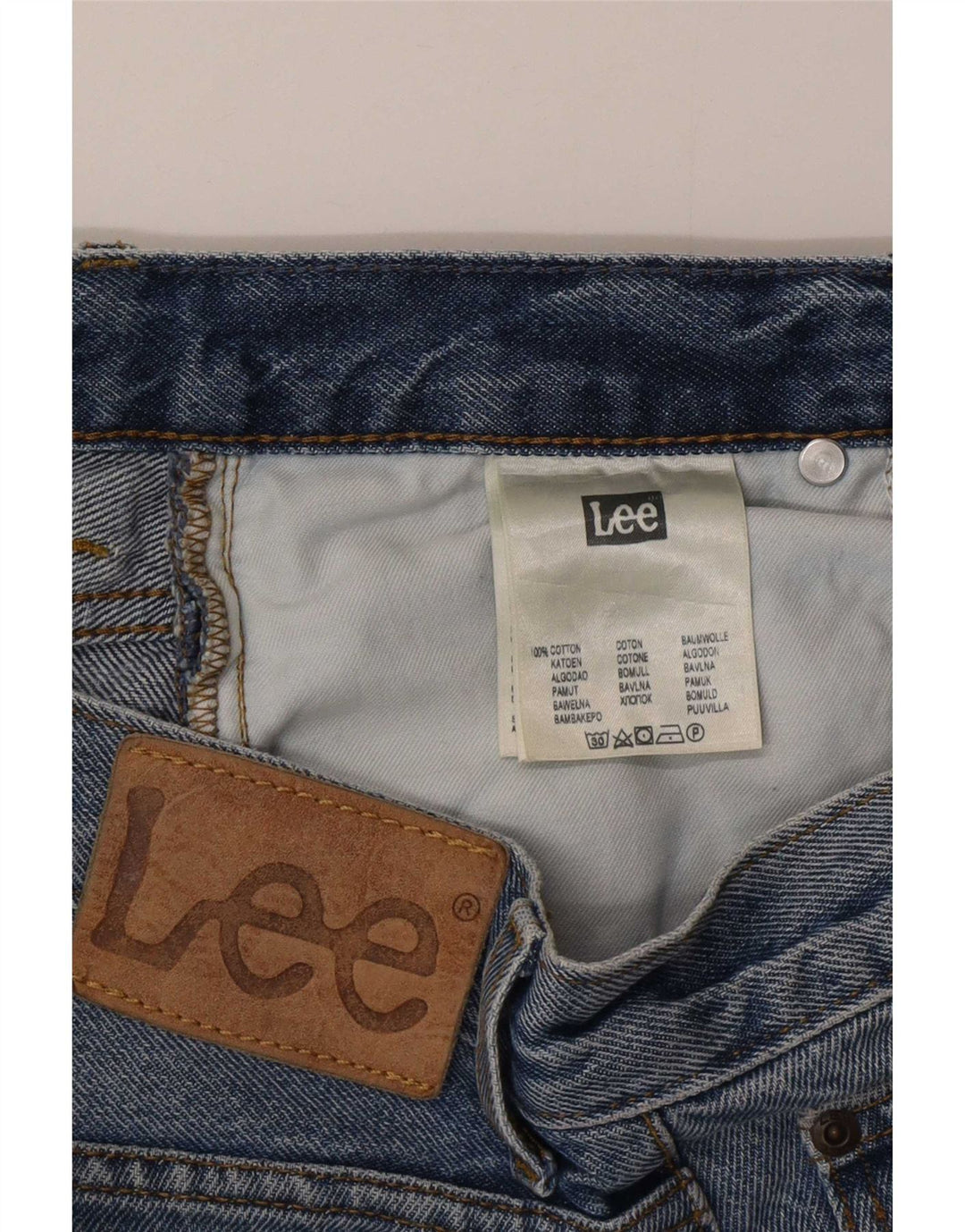 Мужские джинсовые шорты Lee W30, средний синий хлопок