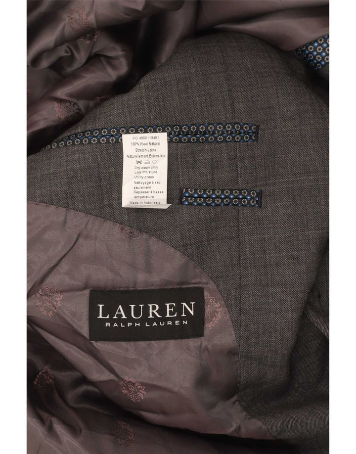 Мужской удлиненный пиджак на 2 пуговицах Ralph Lauren, Великобритания, 46, 2XL, серый, классический