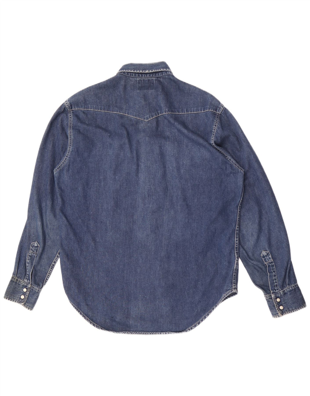 Мужская джинсовая рубашка Levi's из хлопка среднего синего цвета