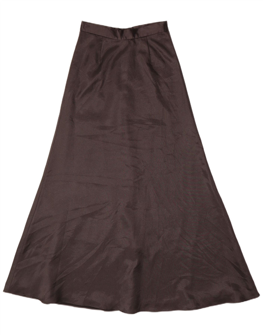 Винтажная женская макси-юбка UK 6 XS W24, черный полиэстер