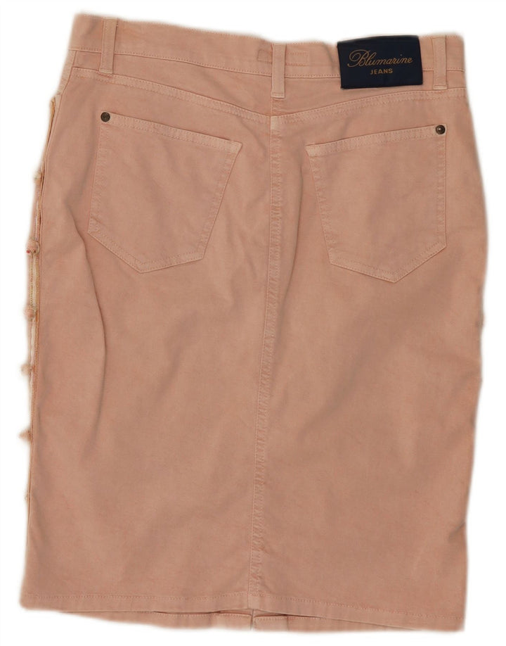 Женская джинсовая юбка Blumarine IT 42 Medium W30 Розовый хлопок