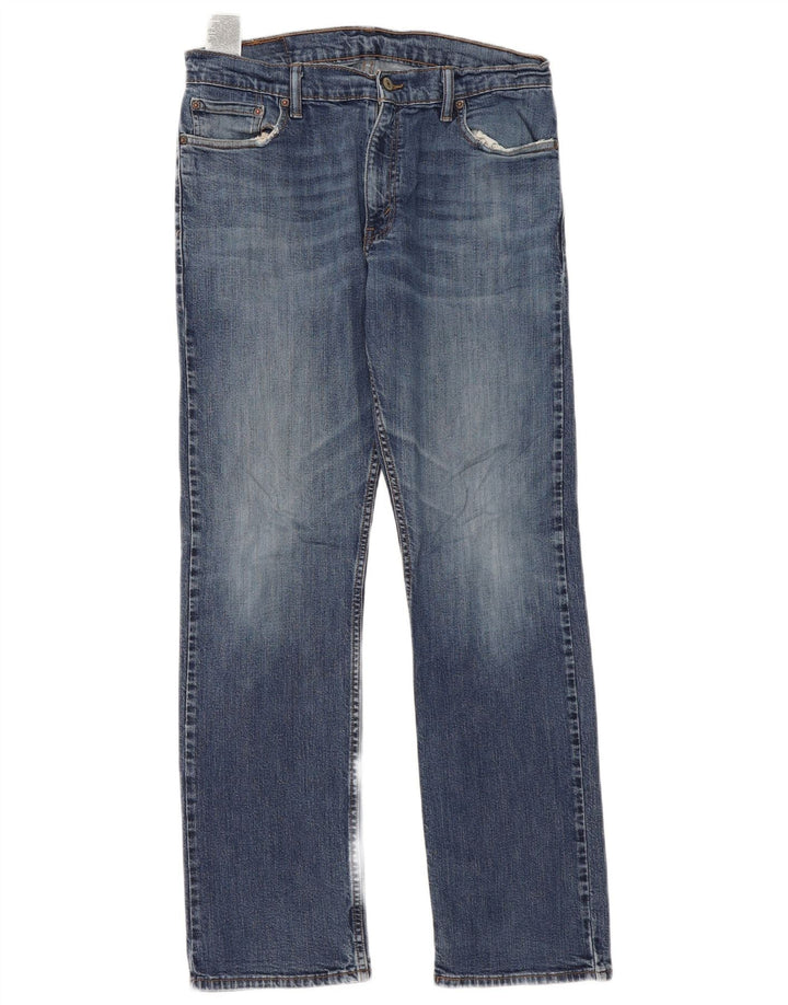 Мужские прямые джинсы Levi's 514 W34 L32 синие, хлопок