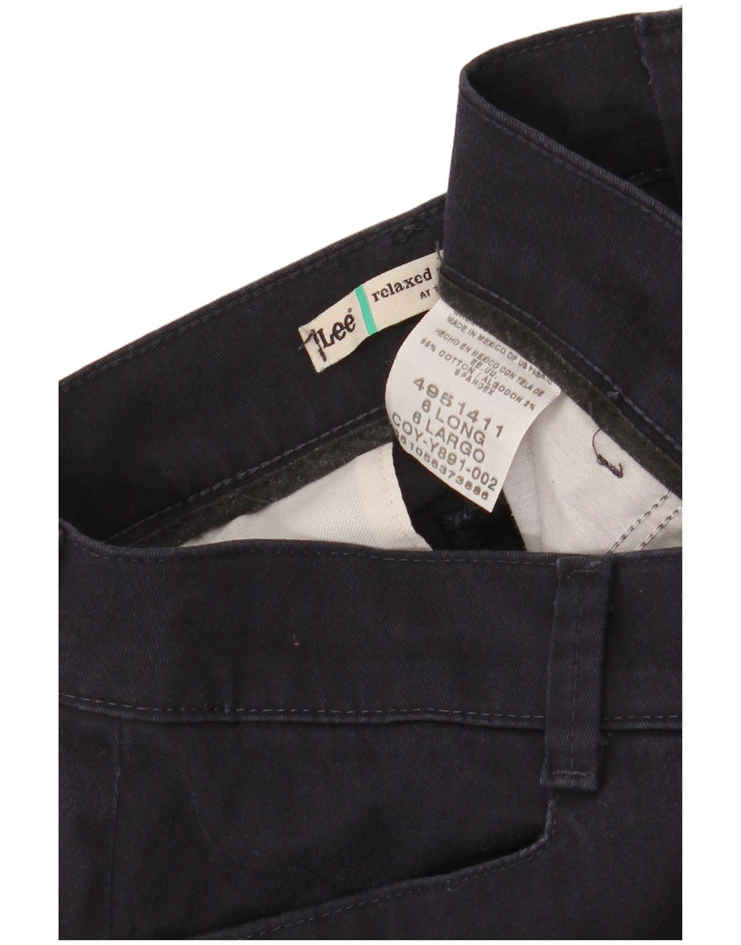 Женские прямые повседневные брюки Lee, США 6, средние W29 L33, темно-синие, классические