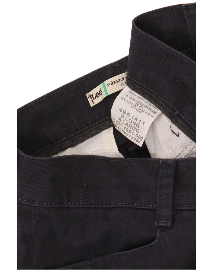 Женские прямые повседневные брюки Lee, США 6, средние W29 L33, темно-синие, классические