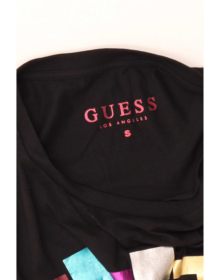 Женская футболка с рисунком Guess Top UK 10, маленькая черная