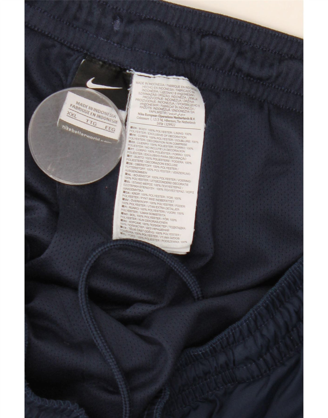 Мужские спортивные брюки Nike Joggers 2XL темно-синие из полиэстера