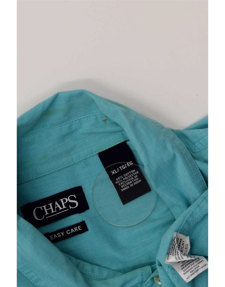 Мужская рубашка обычного кроя Chaps XL, синяя, хлопок