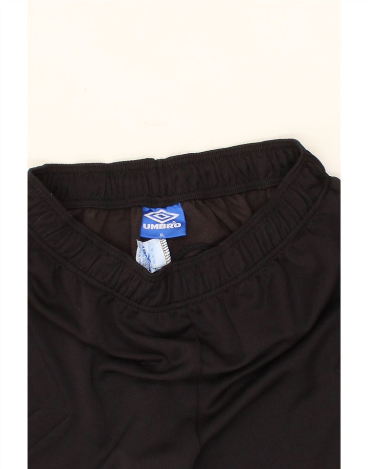 UMBRO Mens Graphic Sport Shorts XL Black Polyester Vintage Umbro and Second-Hand Umbro from Messina Hembry 
