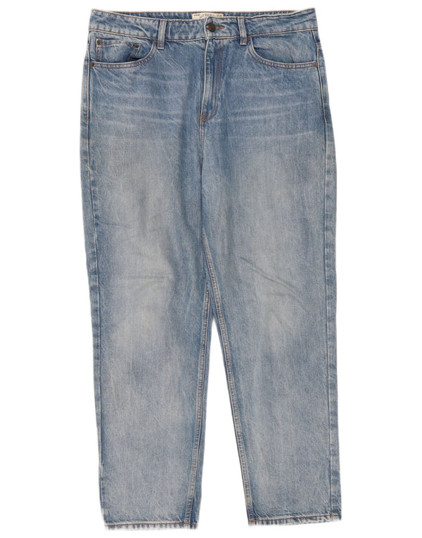 Fat Face Womens Straight Jeans UK 14 Large W36 L28 Blue Cotton