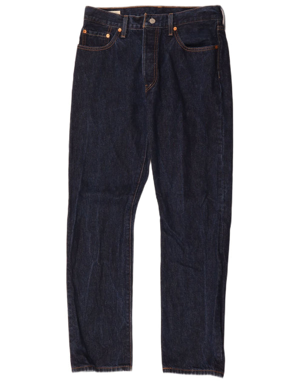 Мужские прямые джинсы Levi's 501 W29 L30 темно-синие, хлопок