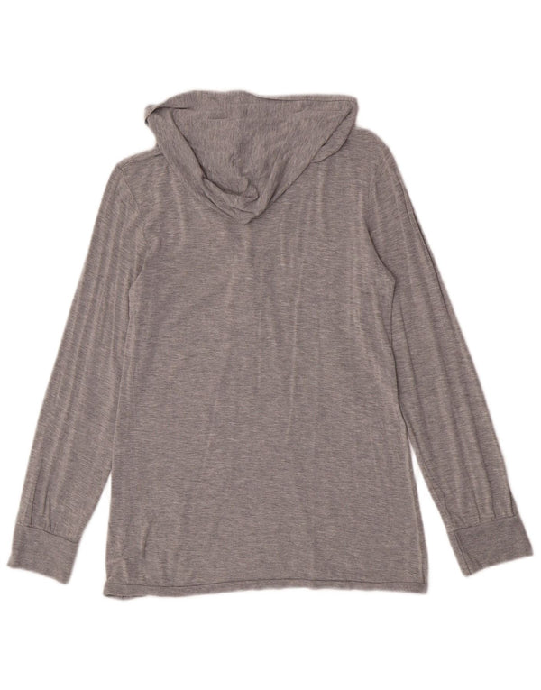 Best Company Womens Hooded Top Long Sleeve UK 12 Medium Grey Flecked