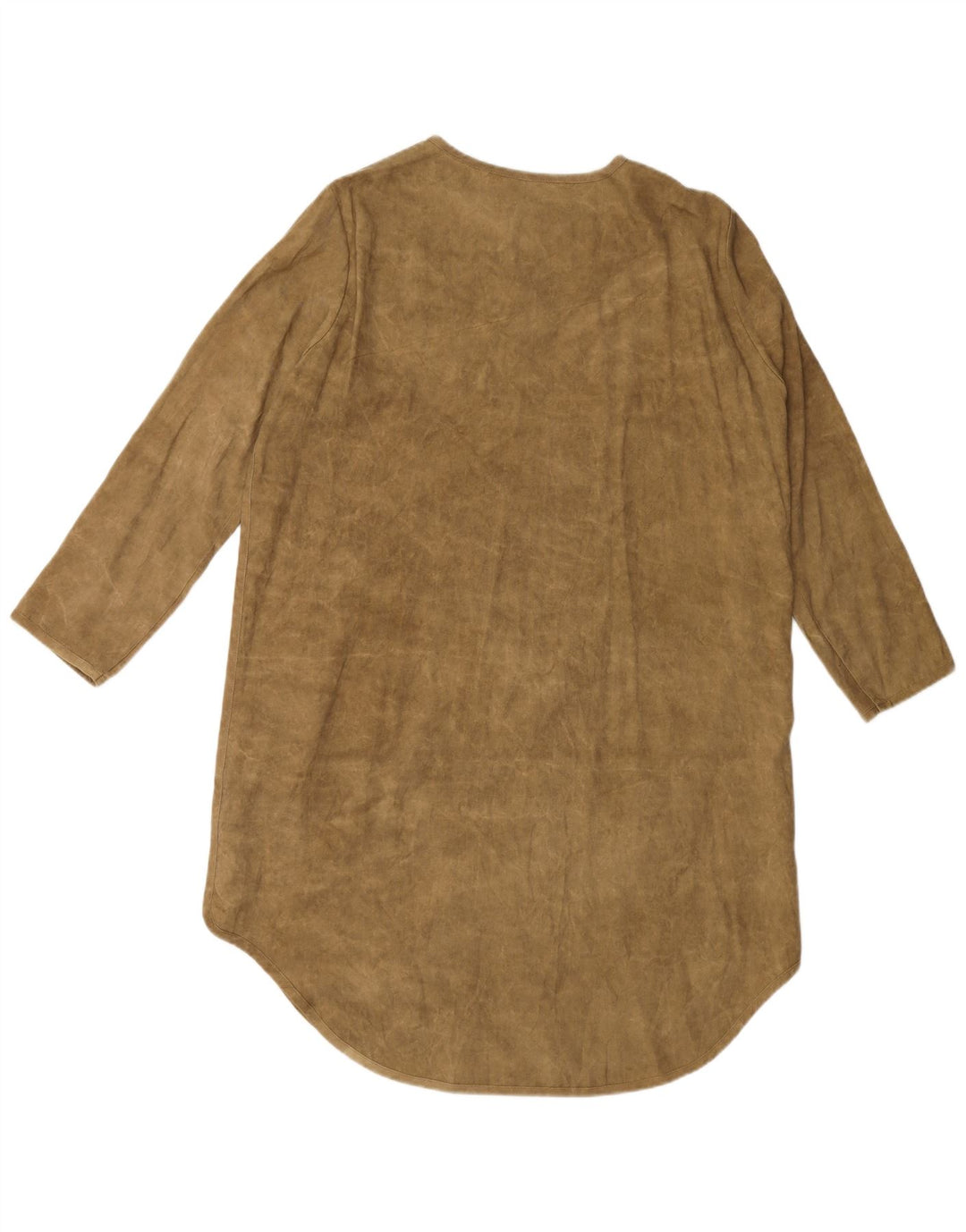 Женское платье-рубашка ZARA UK 14, средний зеленый лиоцелл