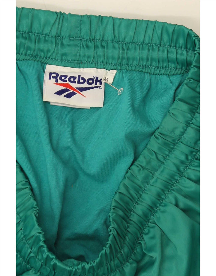 Reebok Мужские спортивные шорты из нейлона среднего зеленого цвета