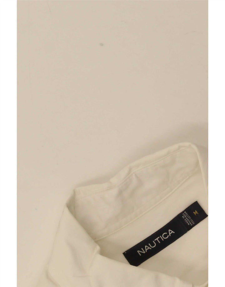 Мужская рубашка Nautica с коротким рукавом, средний белый хлопок, хлопок
