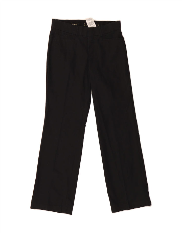 DOCKERS Womens Straight Casual Trousers US 4 Small W28 L30 Black Polyester Vintage Dockers and Second-Hand Dockers from Messina Hembry 