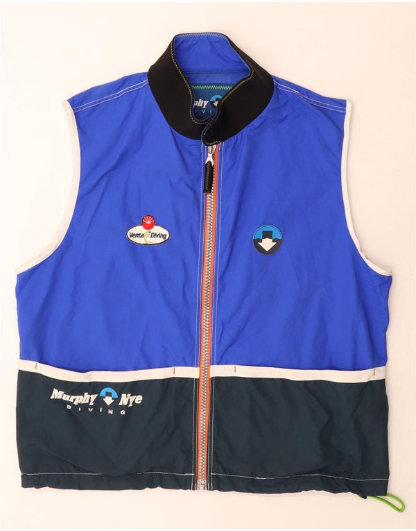 Мужской жилет с рисунком Murphy & Nye UK 42 XL, синий, полиамид с цветными блоками