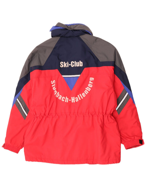 Мужская лыжная куртка Diadora UK 42 XL, красный полиэстер с цветными блоками