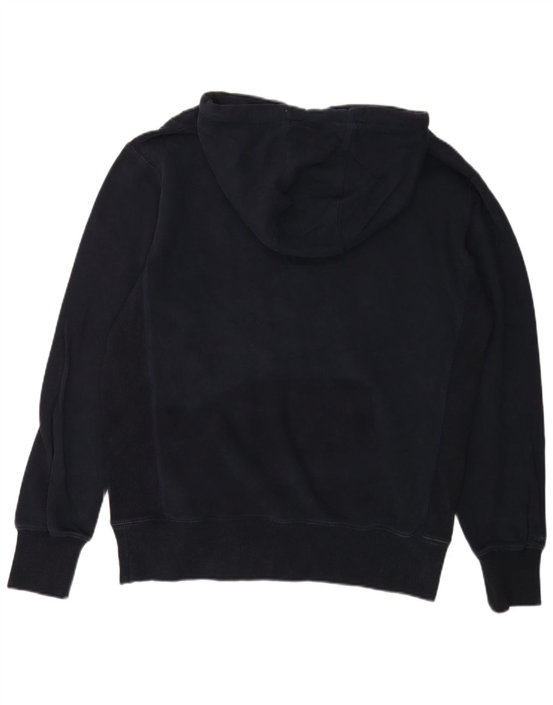 SUPERDRY Мужской джемпер с капюшоном, большой размер, темно-синий, хлопок