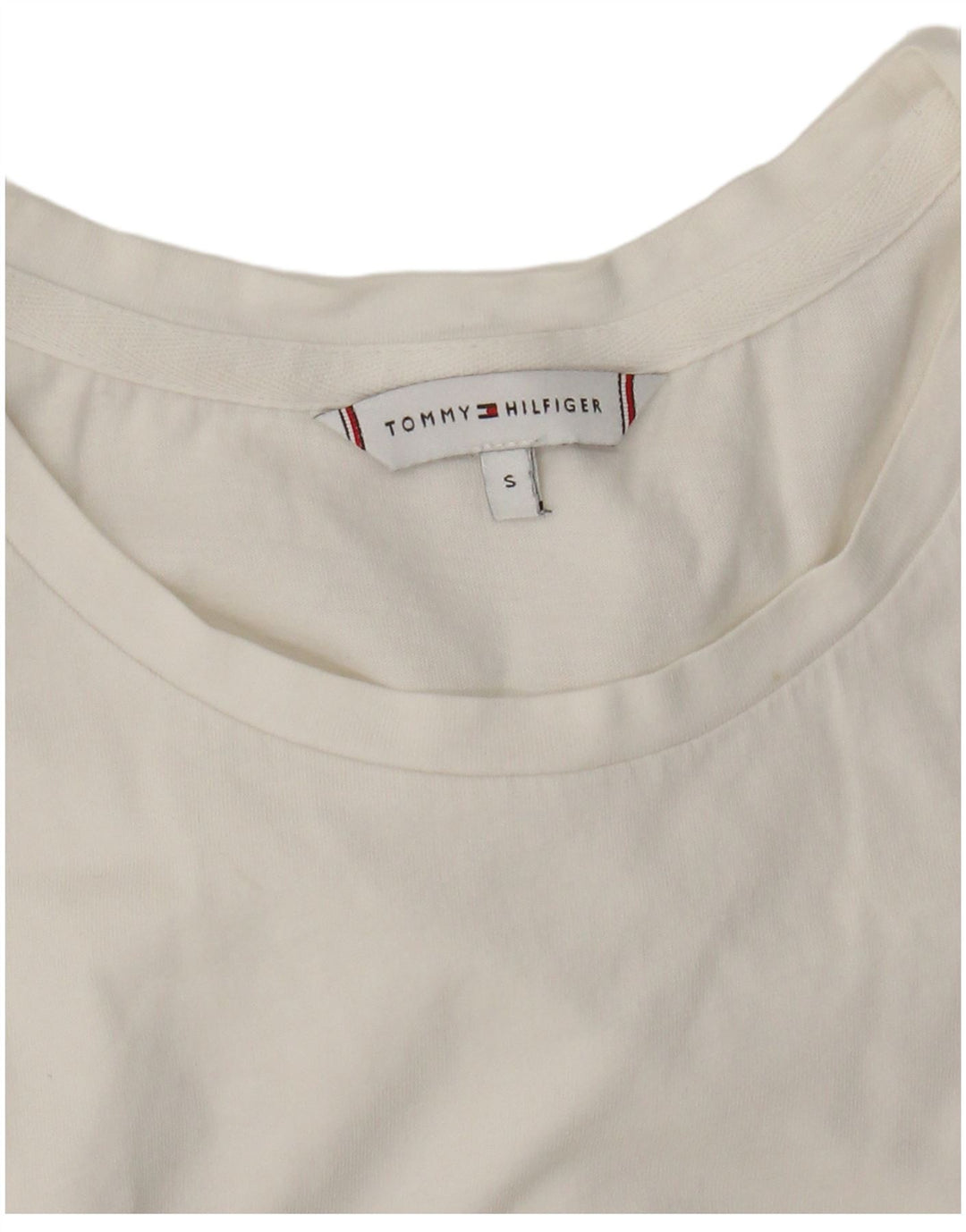 Женская футболка Tommy Hilfiger Top UK 8, маленькая, белая
