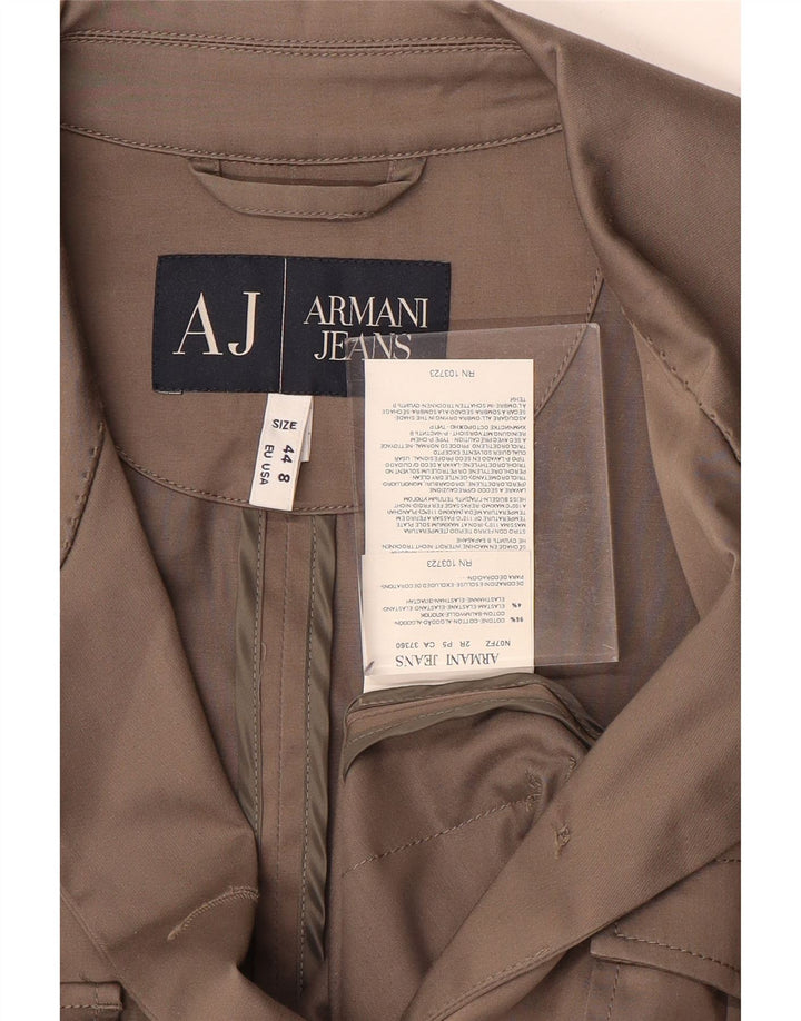 Armani Jeans Женский пиджак на 3 пуговицах EU 44 XL Коричневый хлопок