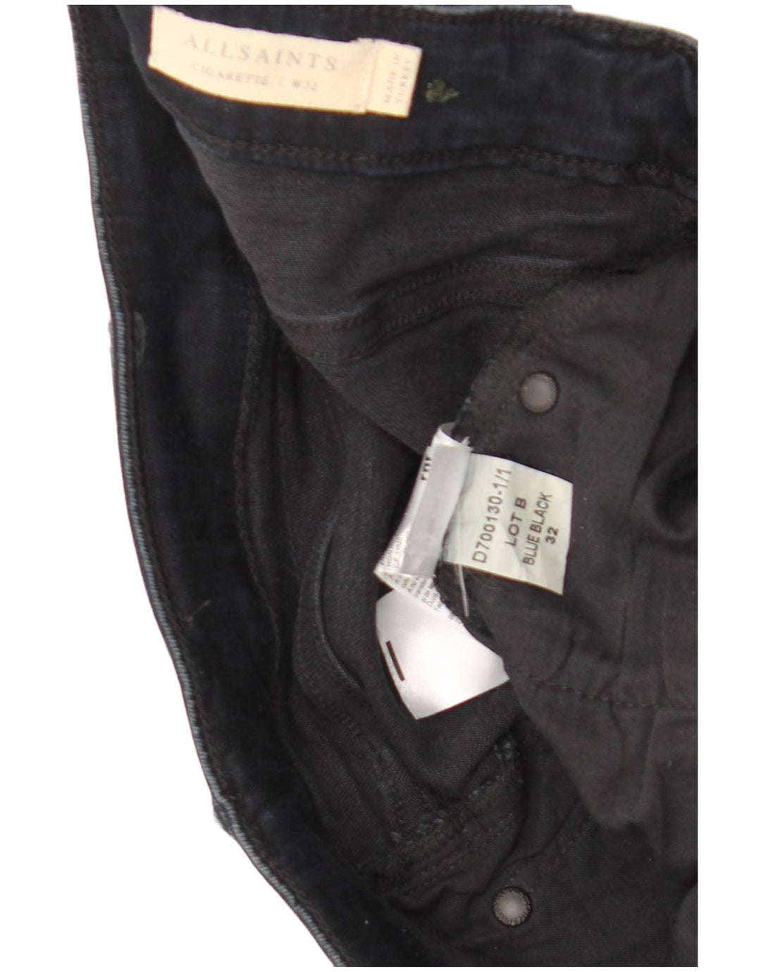 Мужские джинсы All Saints Cigarette Slim W32 L32, темно-синие, хлопок