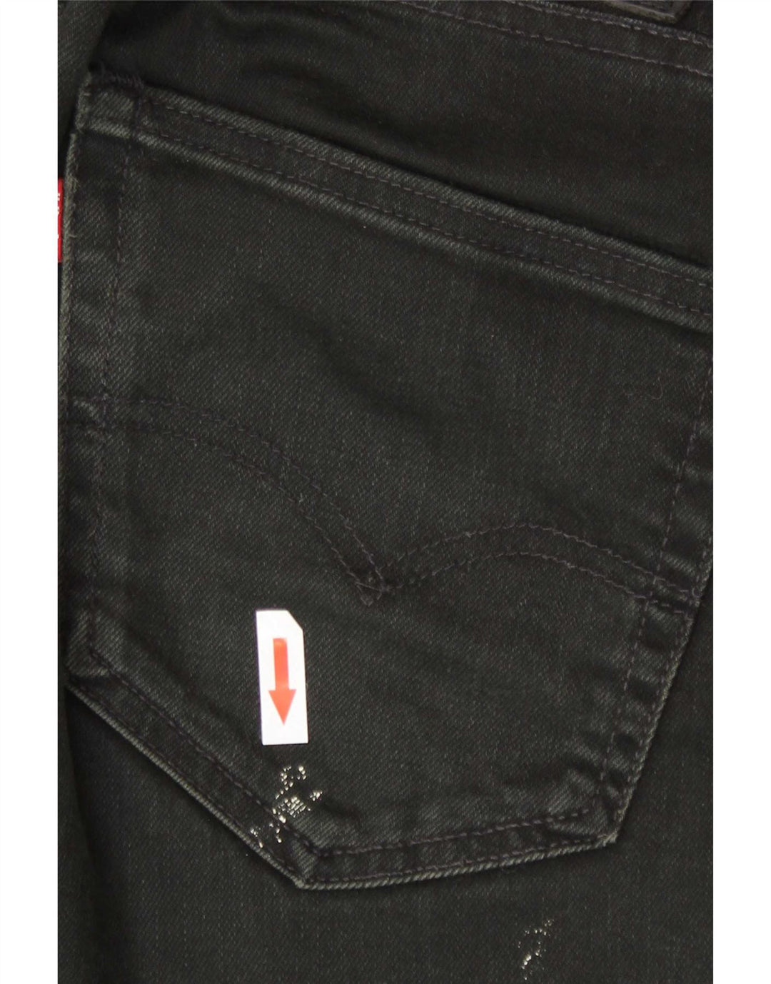 Мужские узкие джинсы Levi's W34 L34, черный хлопок