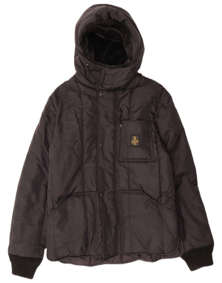 Мужская утепленная куртка Refrigiwear UK 52, большая черная, зимняя из полиамида