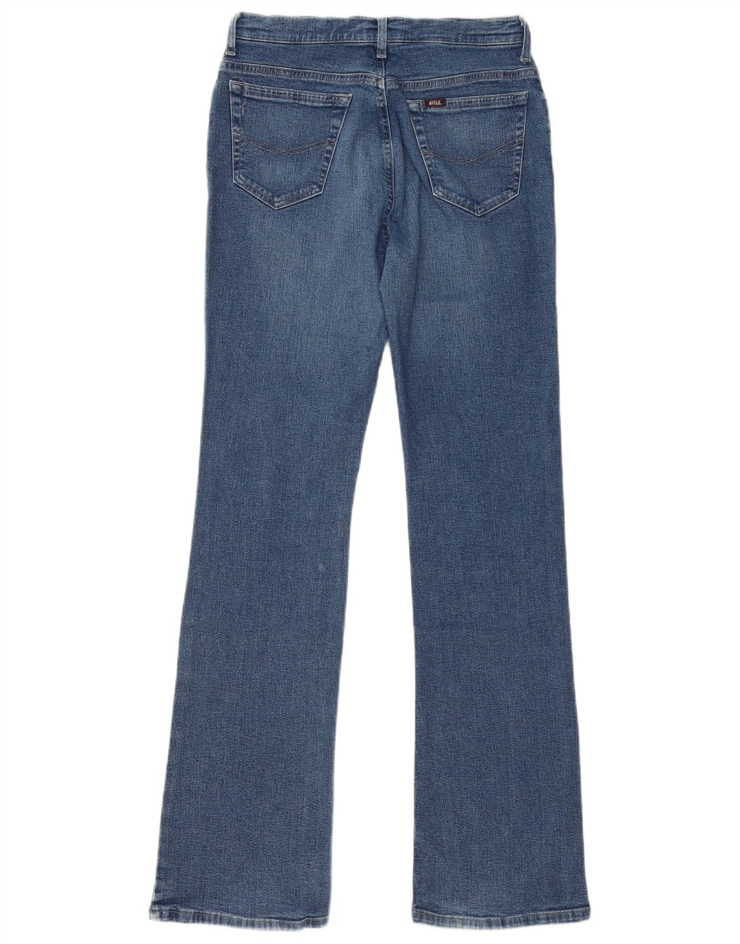 Женские джинсы Bootcut с винтовкой W31 L33, темно-синие, хлопок