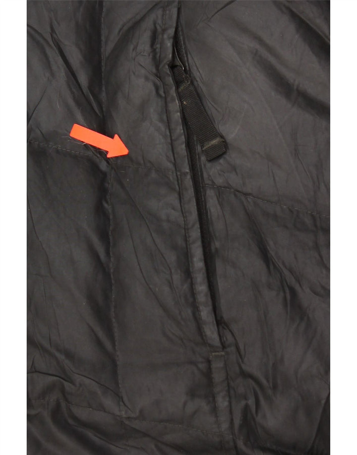 Женское стеганое пальто с капюшоном Eddie Bauer UK 14, средний черный, полиэстер