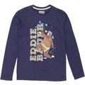 EDDIE BAUER Boys Graphic Top Long Sleeve 14-15 Years Large Navy Blue Vintage Eddie Bauer and Second-Hand Eddie Bauer from Messina Hembry 