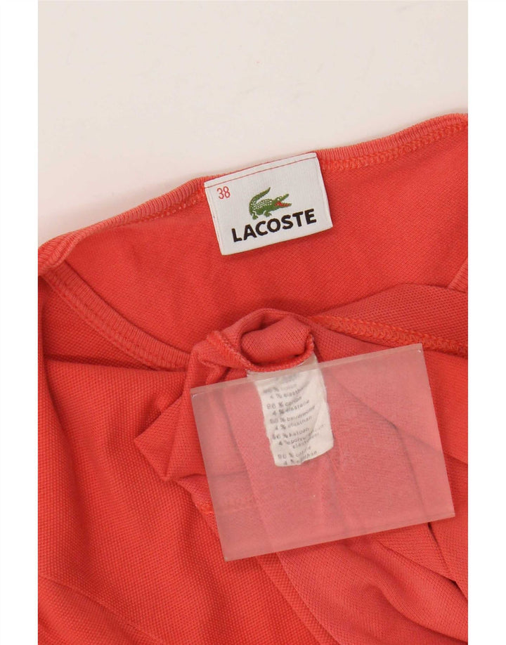 Женская футболка Lacoste, размер 38, средний оранжевый, хлопок
