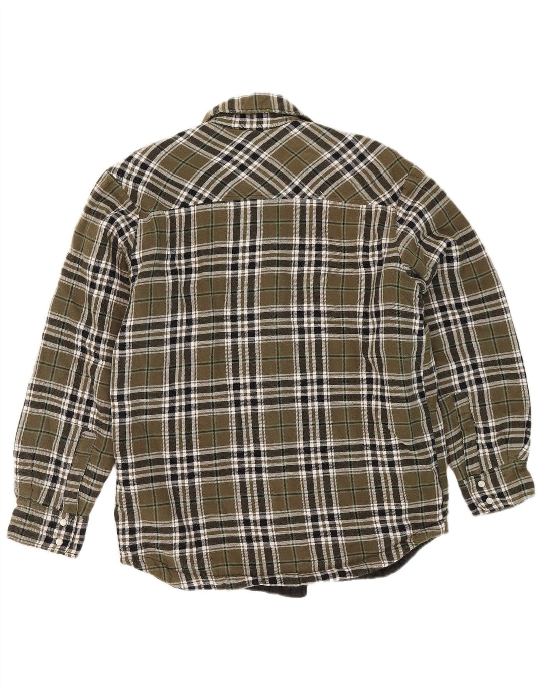 Мужская фланелевая рубашка Dickies Lumberjack, маленький размер, цвет хаки, хлопок в клетку