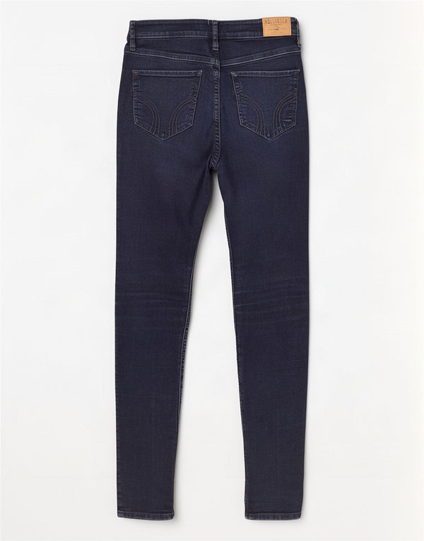 Женские джинсы скинни Hollister US 3 XS W26 L31 Темно-синий хлопок