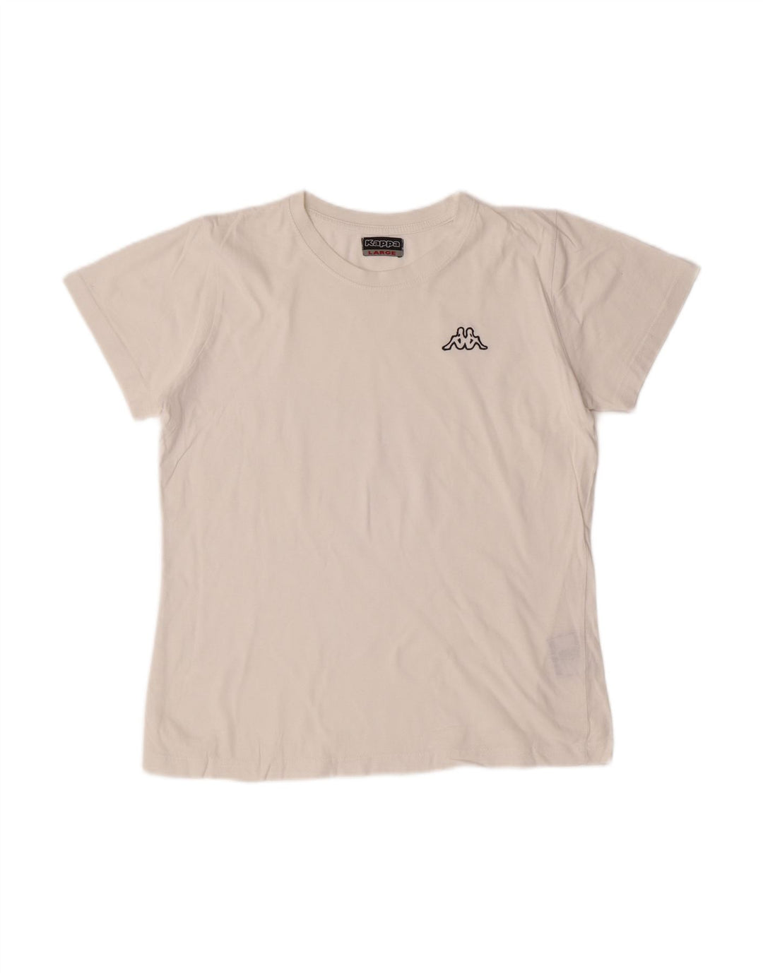 KAPPA Boys T-Shirt Top 9-10 Years Large White Cotton