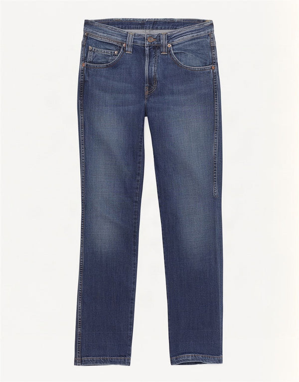 Женские прямые джинсы Wrangler Rockville W30 L34 синие, хлопок